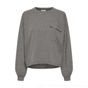 Sweatshirt Dede - Dark Grey Melange Stripe 77-10505871