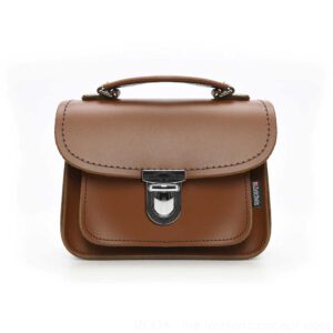 Mini Handmade Leather Bag - Chestnut 124-ZAT1408
